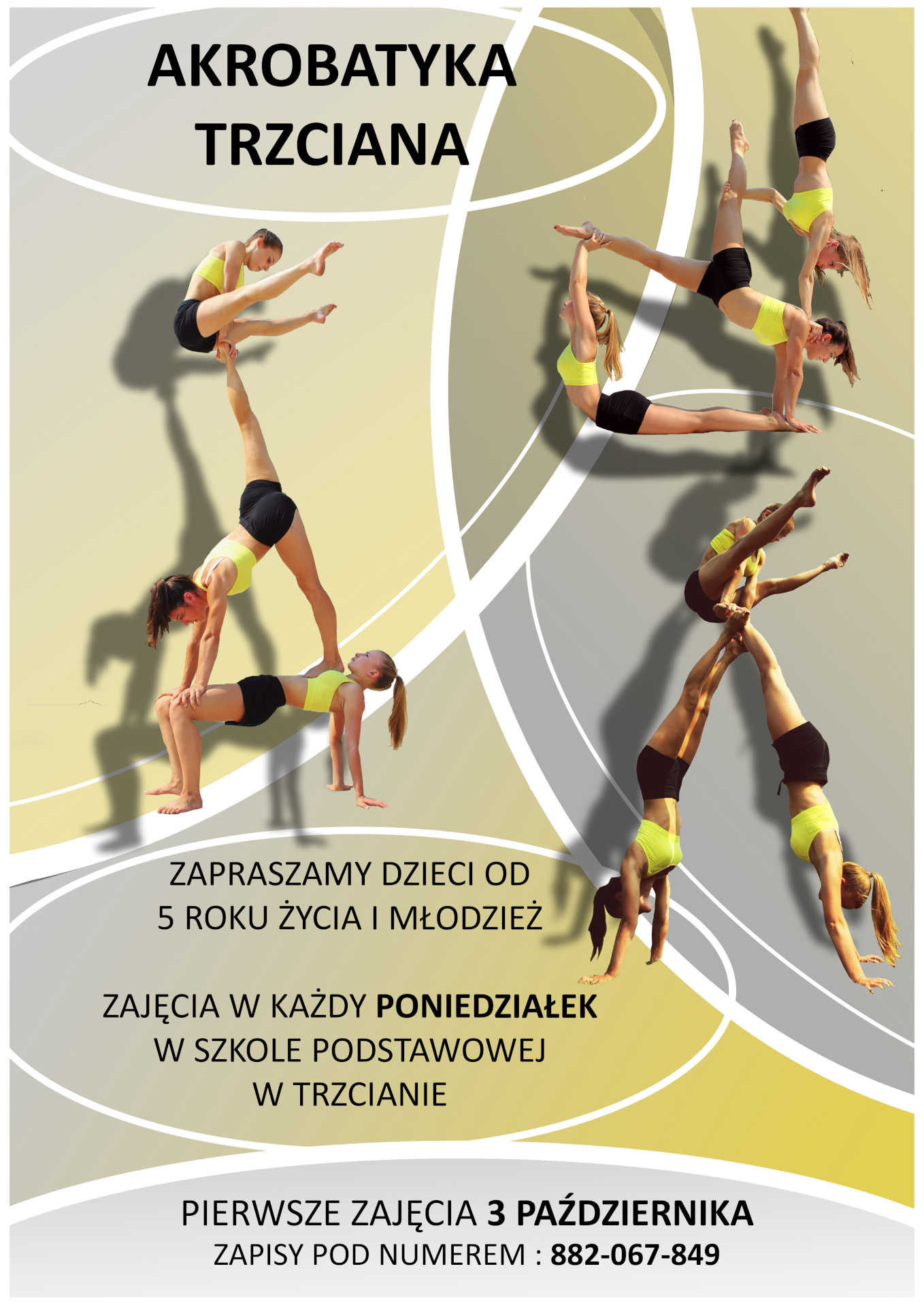 Plakat zajęcia z akrobatyki